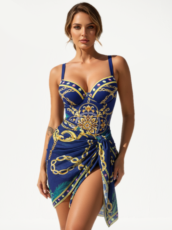 CONJUNTO DE PRAIA NAUTICAL LUXE