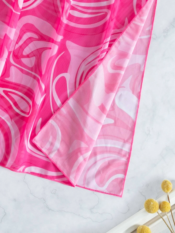 CONJUNTO DE PRAIA FEMININO PINK WAVES