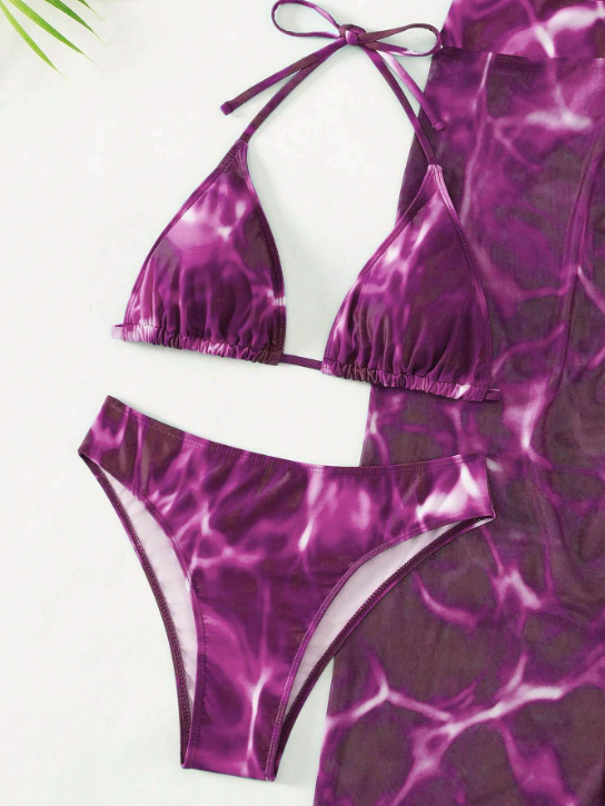 CONJUNTO DE PRAIA PURPLE MIST