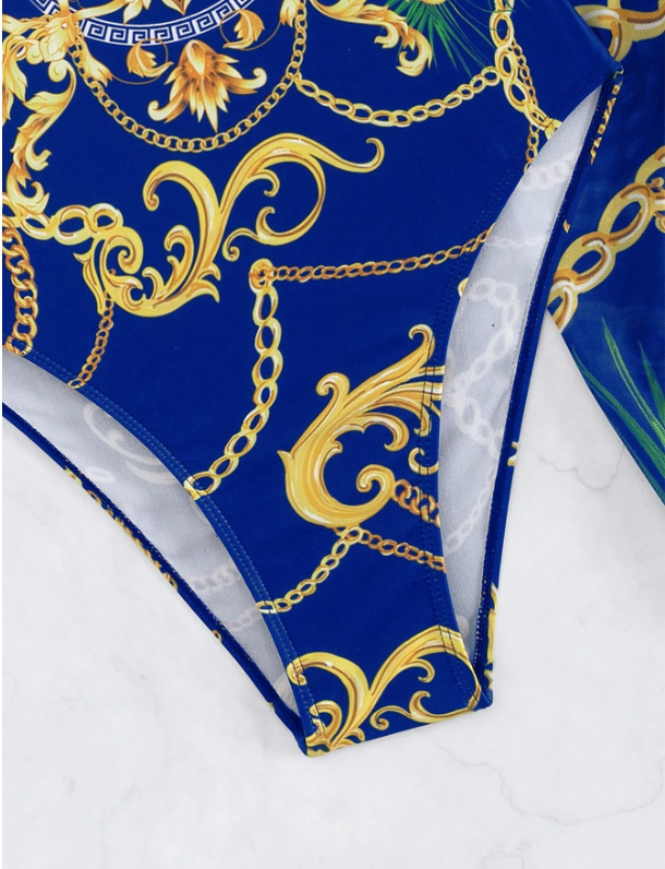 CONJUNTO DE PRAIA NAUTICAL LUXE