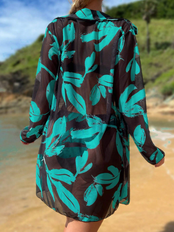 CONJUNTO DE PRAIA TROPICAL NAVY