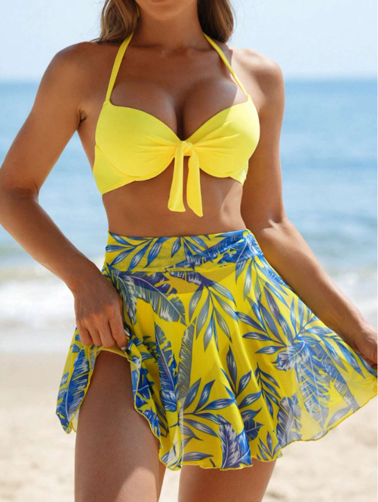 CONJUNTO DE PRAIA YELLOW DREAM